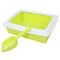 Open Top Cat Litter Box with Frame Semi-Enclosed L535