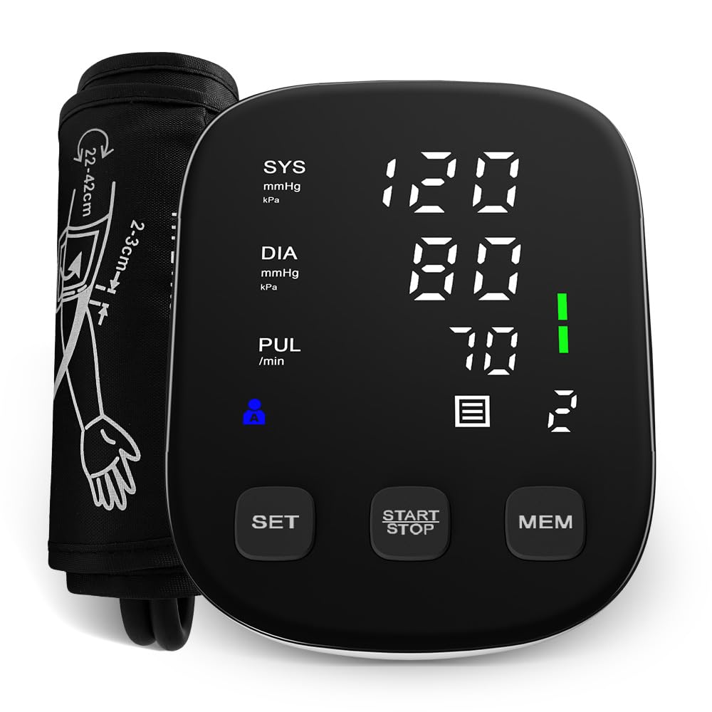 Upper Arm Blood Pressure Monitor with 22-42cm Cuff T33213