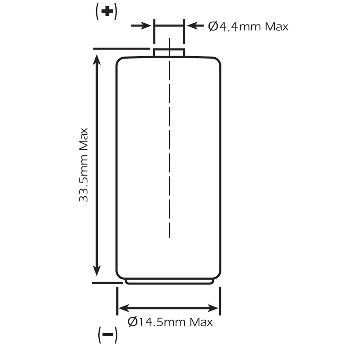 3.6V Lithium Battery with Tabs S16622