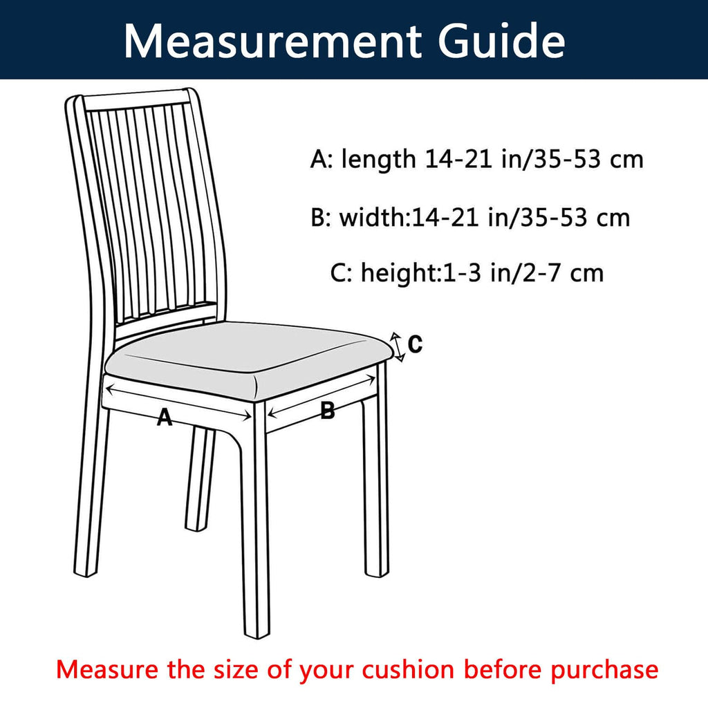 Waterproof PU Leather Chair Seat Covers Set of 6 E401