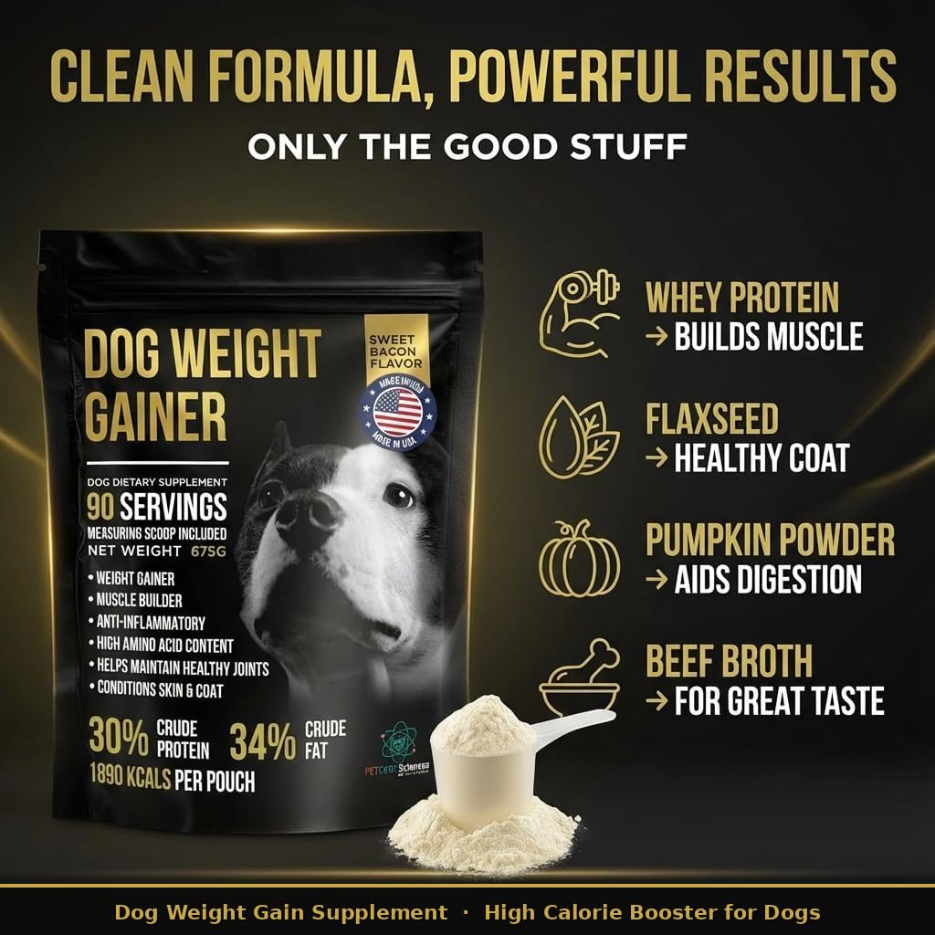 High Calorie Dog Weight Gainer 90 Servings 1.5 lbs Y105739