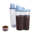 2 Pack 2lb/2.5L Pet Food Storage Container with Measuring Cup X93919