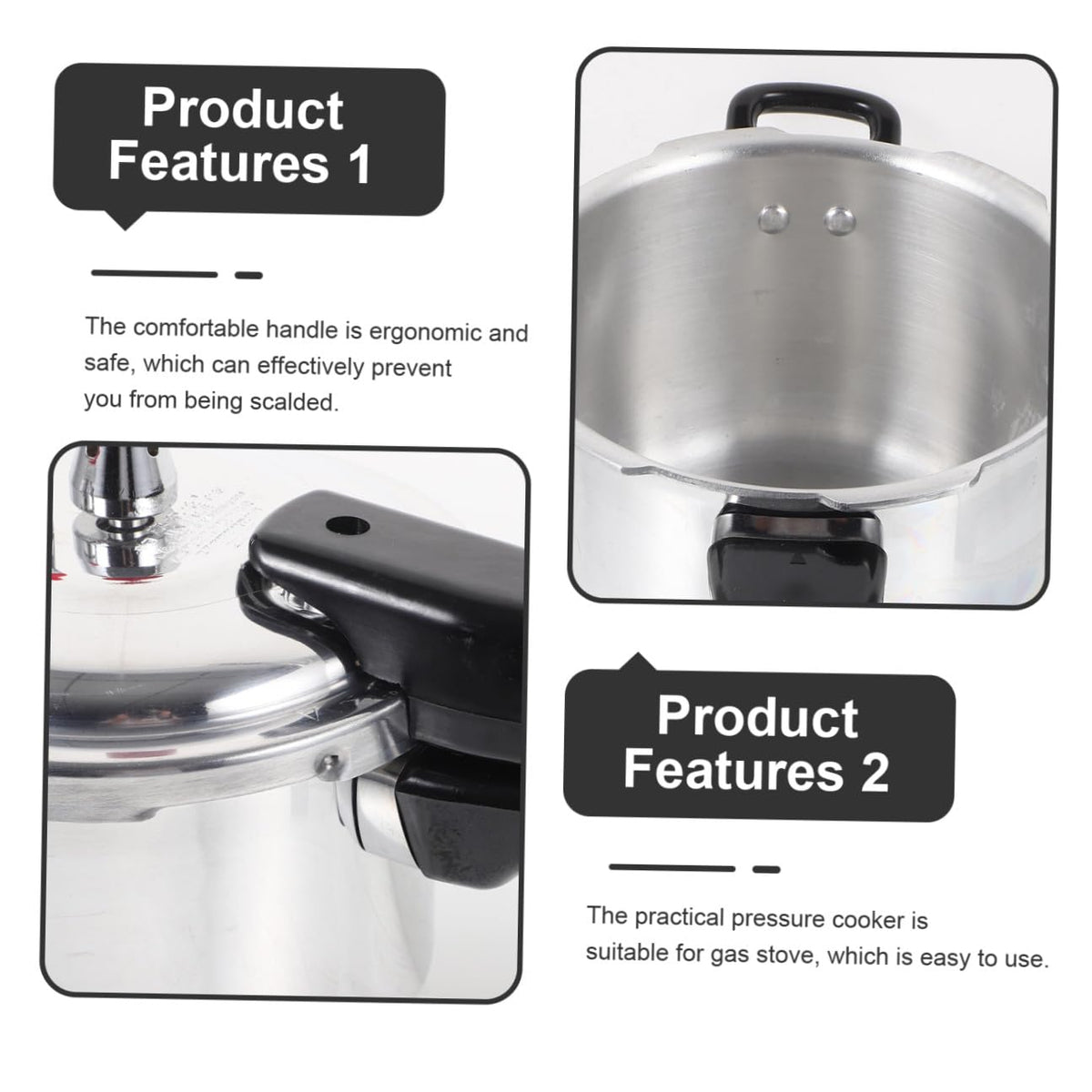 Aluminum Pressure Cooker with Handle K760906