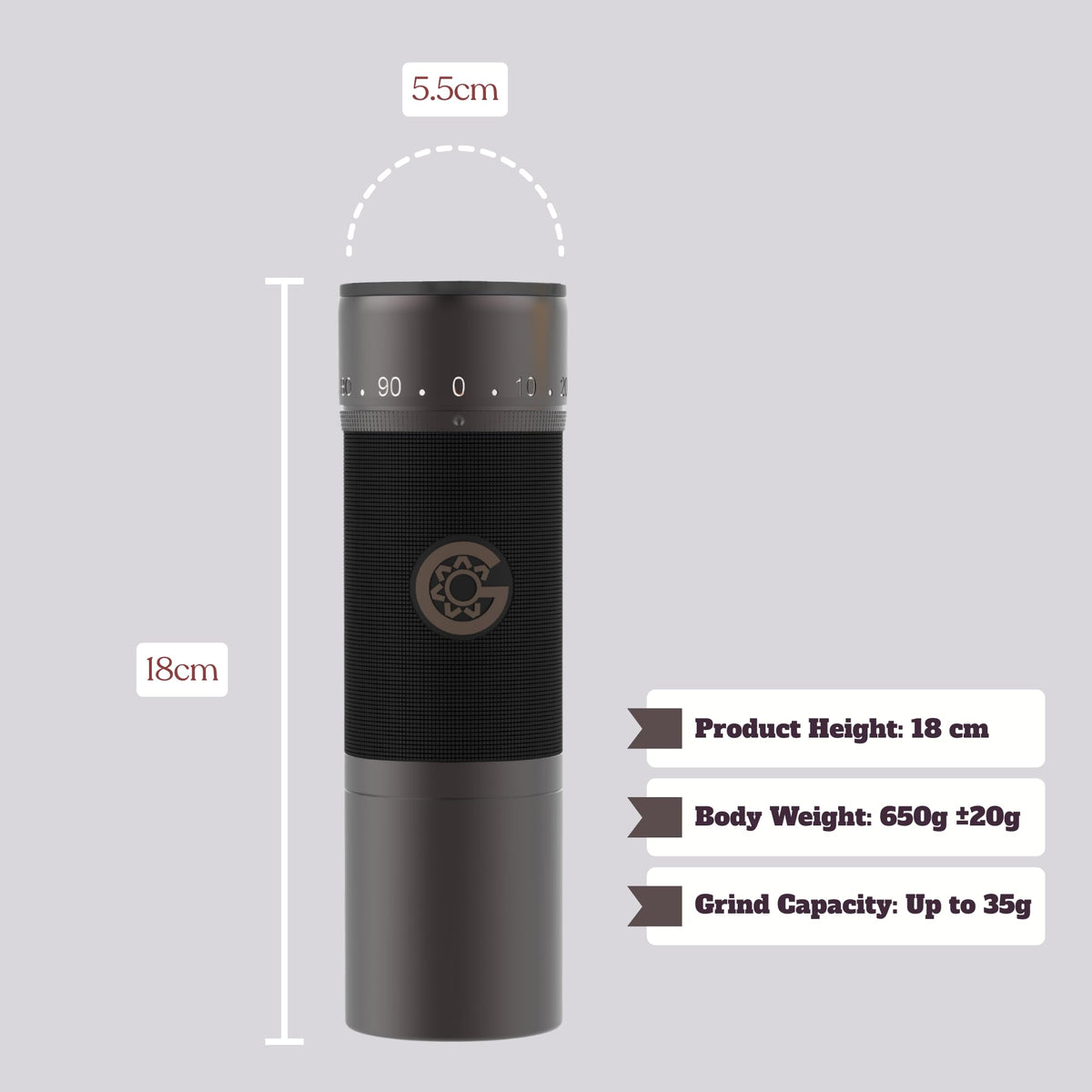 Manual Stainless Burr Coffee Grinder M32822