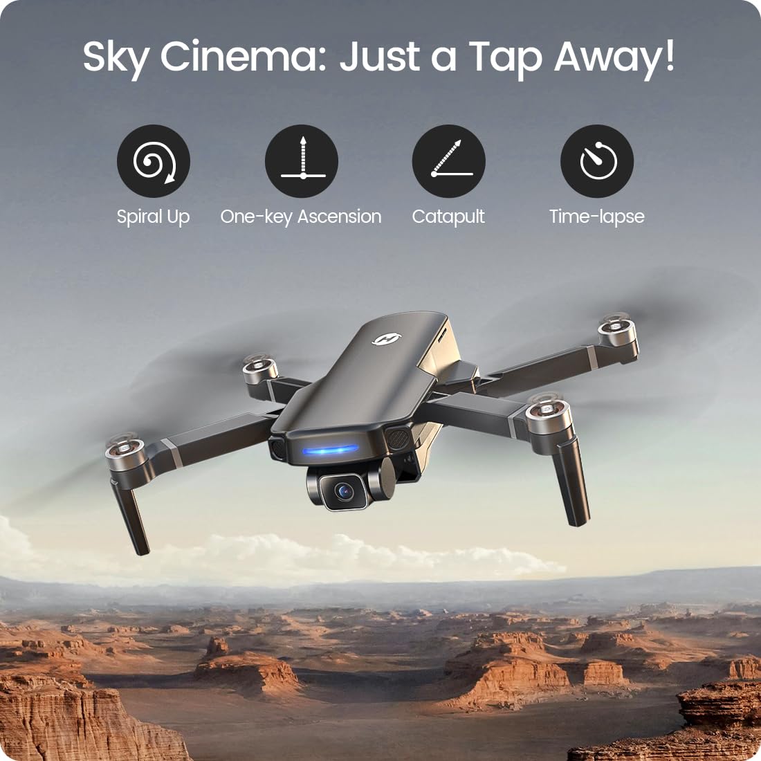 GPS 4K UHD Camera Foldable FPV RC Quadcopter Q556903