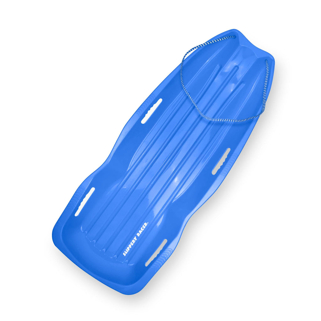 Plastic Toboggan Snow Sled with Pull Rope and Handles P64042