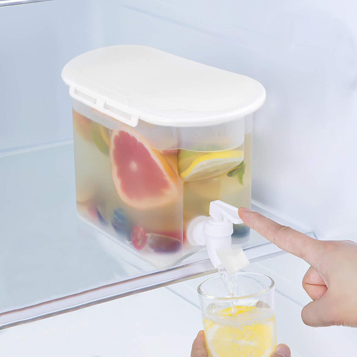 Cold Water Kettle with Faucet Large Capacity PP Water Pitcher R67797