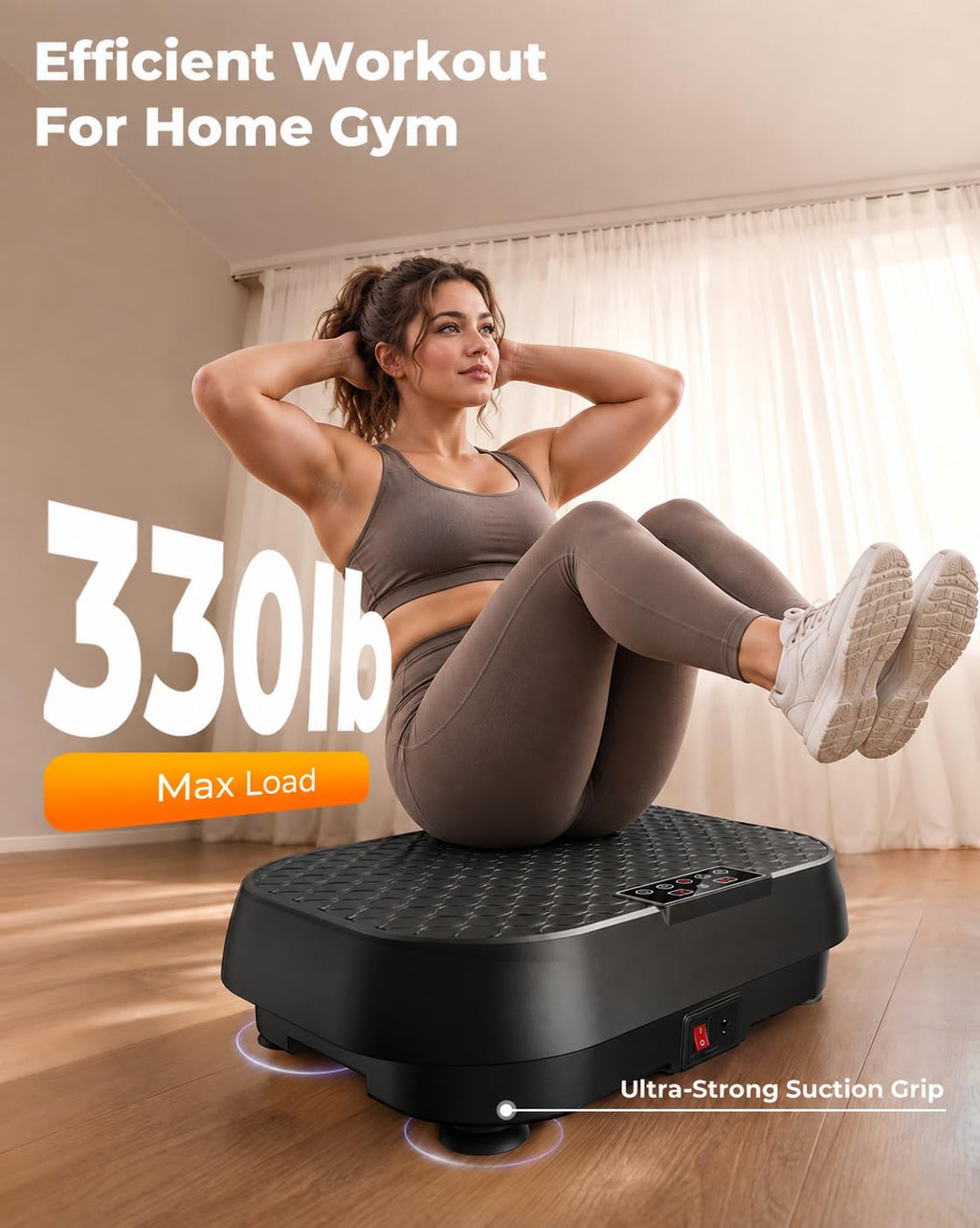 Vibration Plate Exercise Machine 99 Speeds 330 LBS Capacity N569837