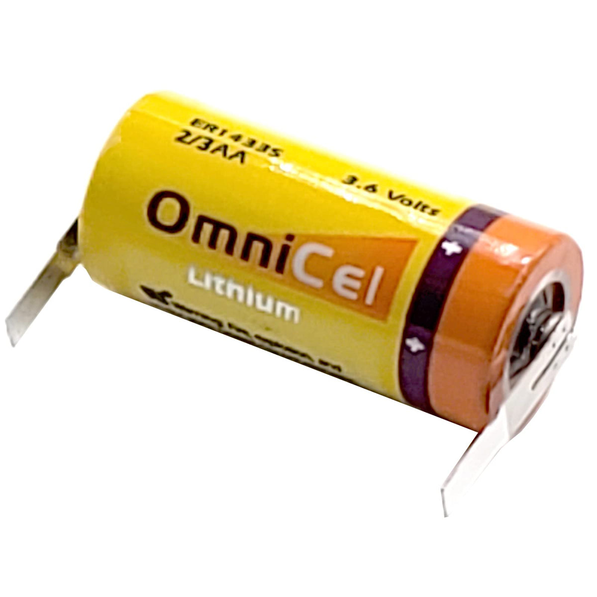3.6V Lithium Battery with Tabs S16622