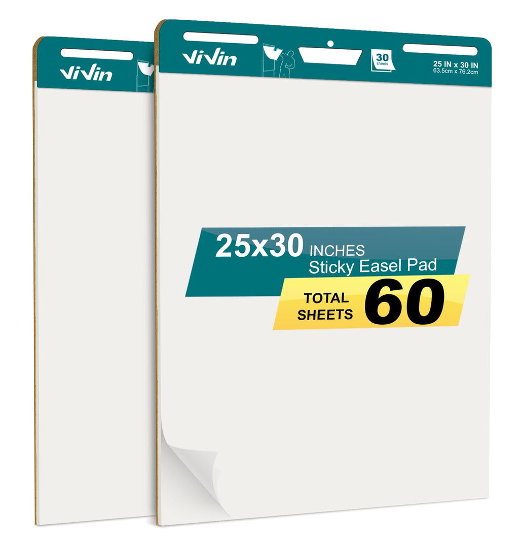 Sticky Easel Pad, 25 x 30 In, 2 Pads/Pack L1944