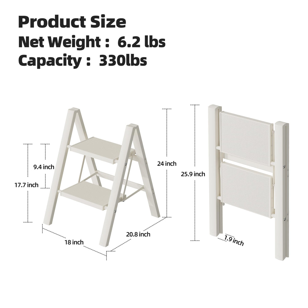 Aluminum Foldable 2 Step Stool M5638