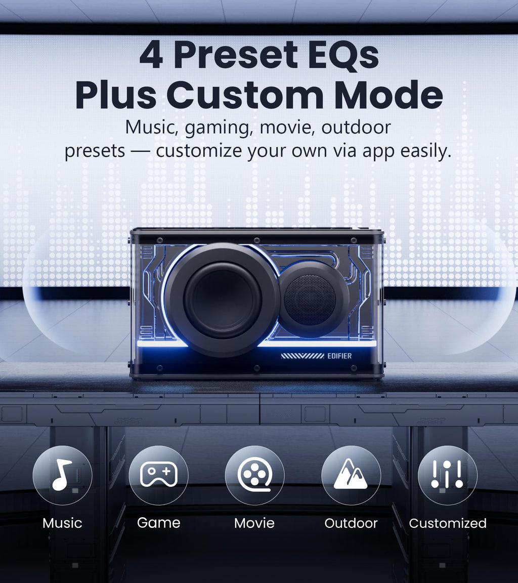 Black 25W Bluetooth Speaker R100