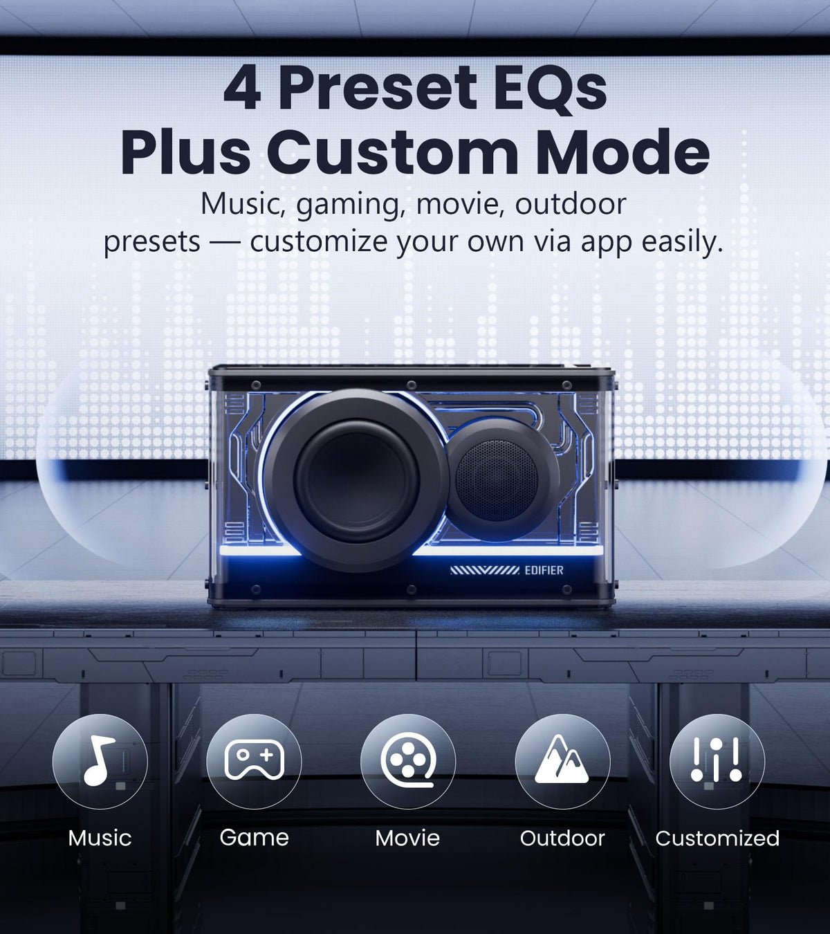 Black 25W Bluetooth Speaker R100