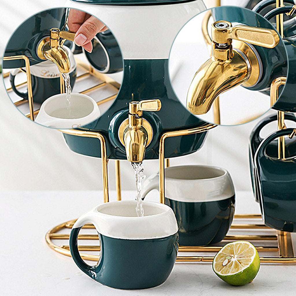 Ceramics Drink Dispenser with Stand B739615