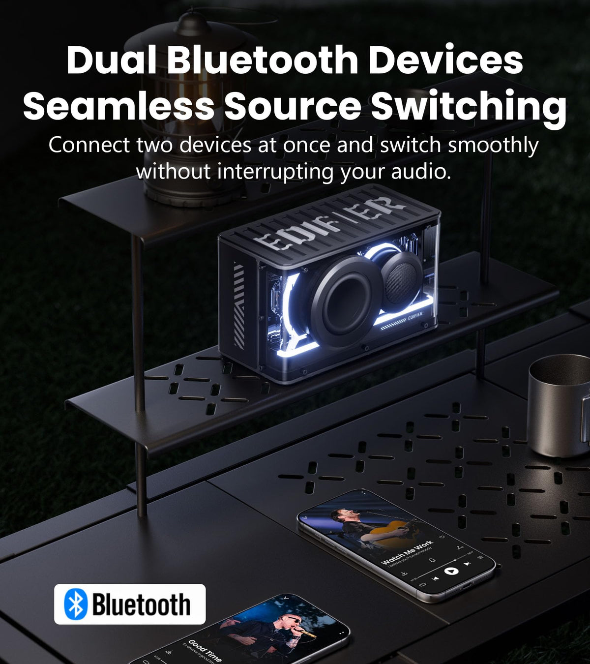 Black 25W Bluetooth Speaker R100