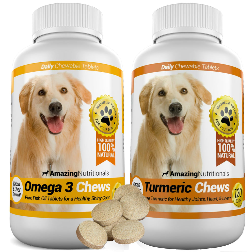 Joint Support Skin and Coat Health Bundle Turmeric Omega 3 S4185