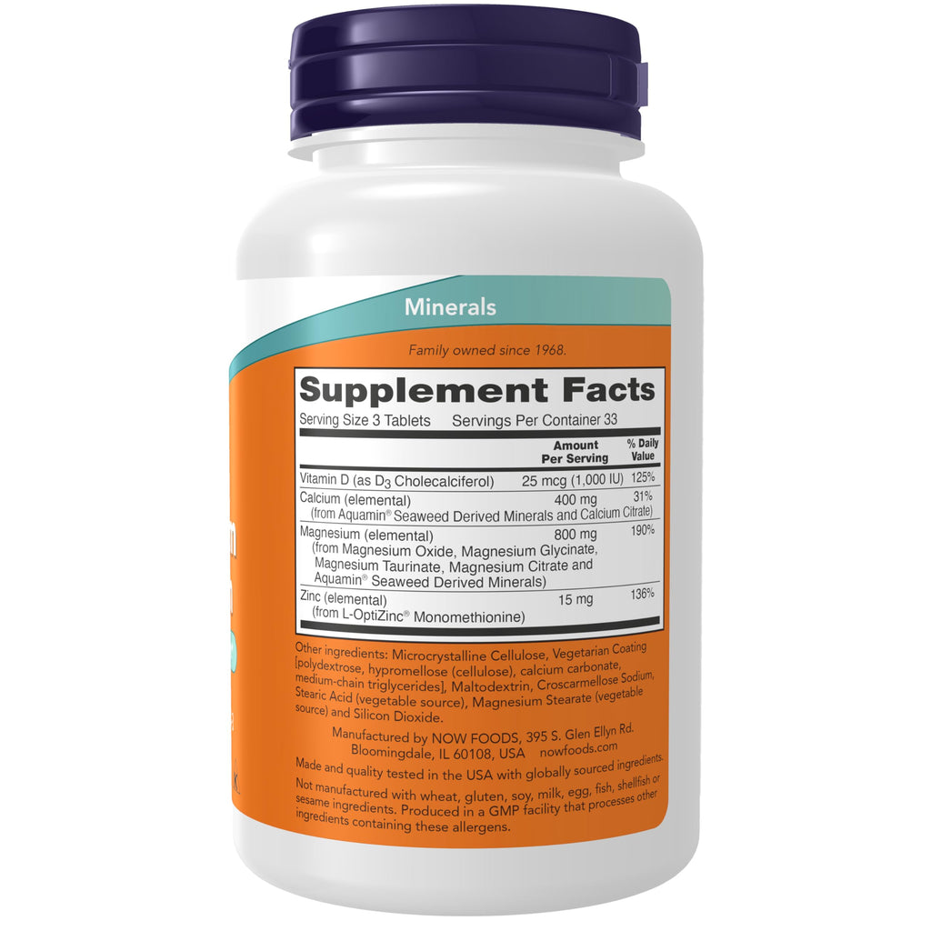 Magnesium & Calcium with Vitamin D3 and Zinc 100 Tabs Y567