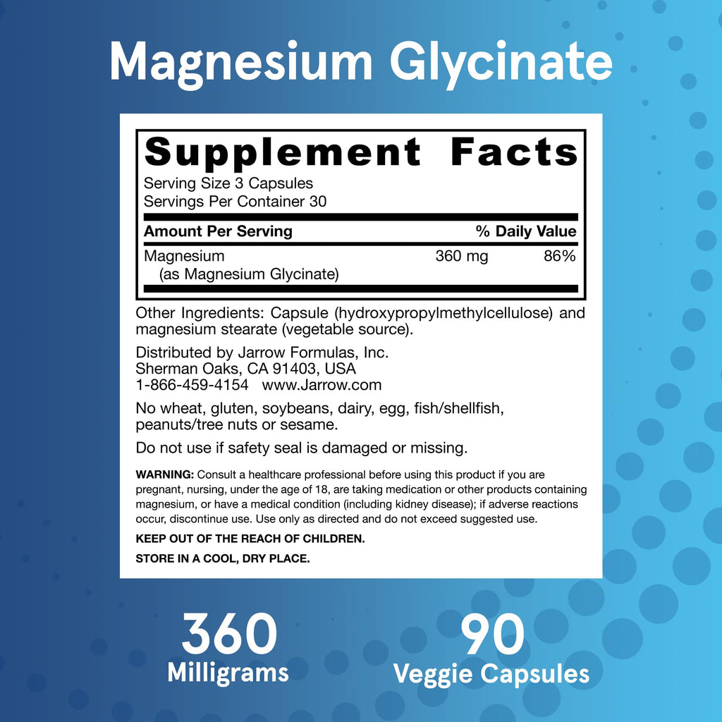 Magnesium Glycinate 90 Capsules Y587