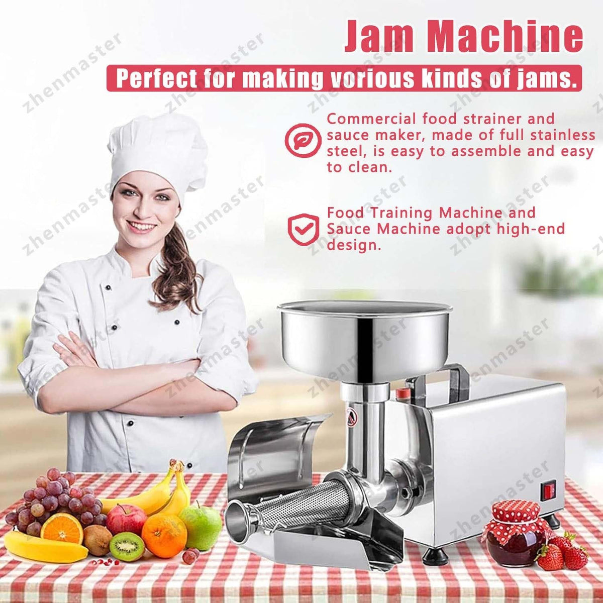 450W Stainless Steel Electric Tomato Strainer K698