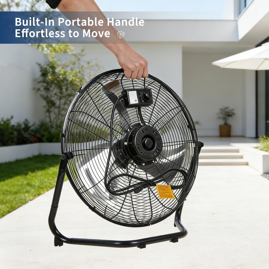 18 Inch 3 Speeds Metal Floor Fan E93513