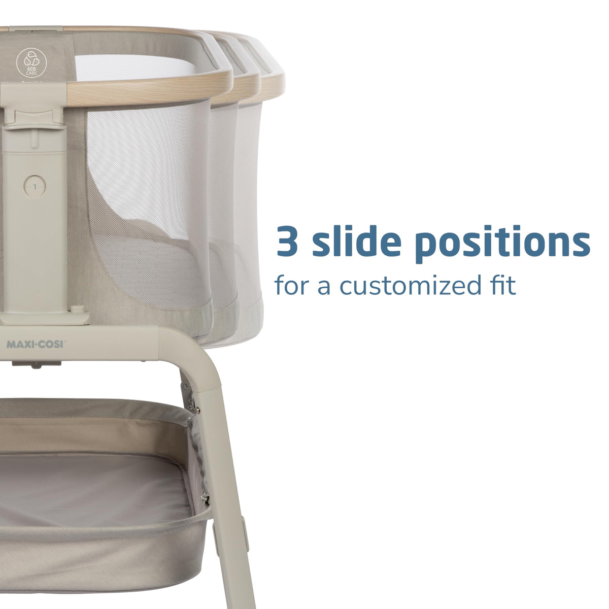 Baby Bassinet Bedside Sleeper with Storage Basket M68188