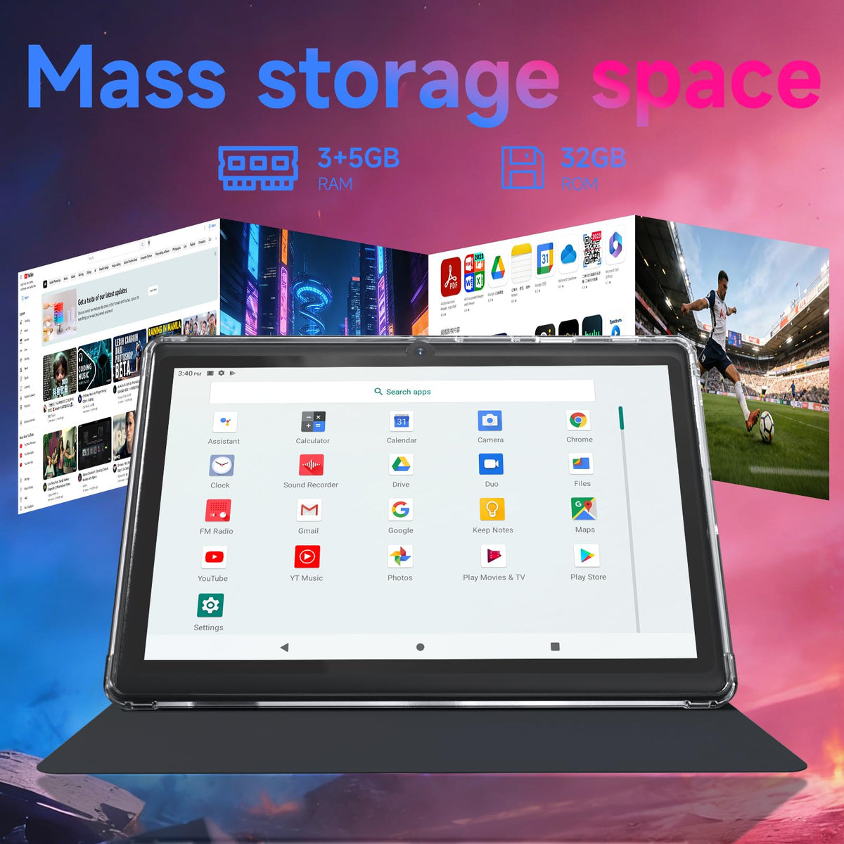 7 inch Android 14 Tablet with Protective Case I970