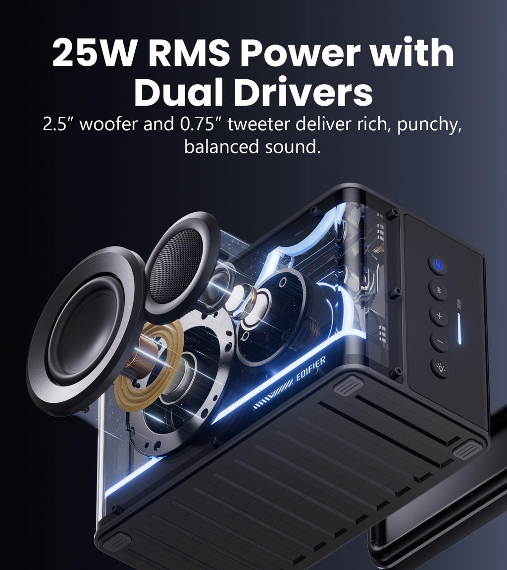 Black 25W Bluetooth Speaker R100