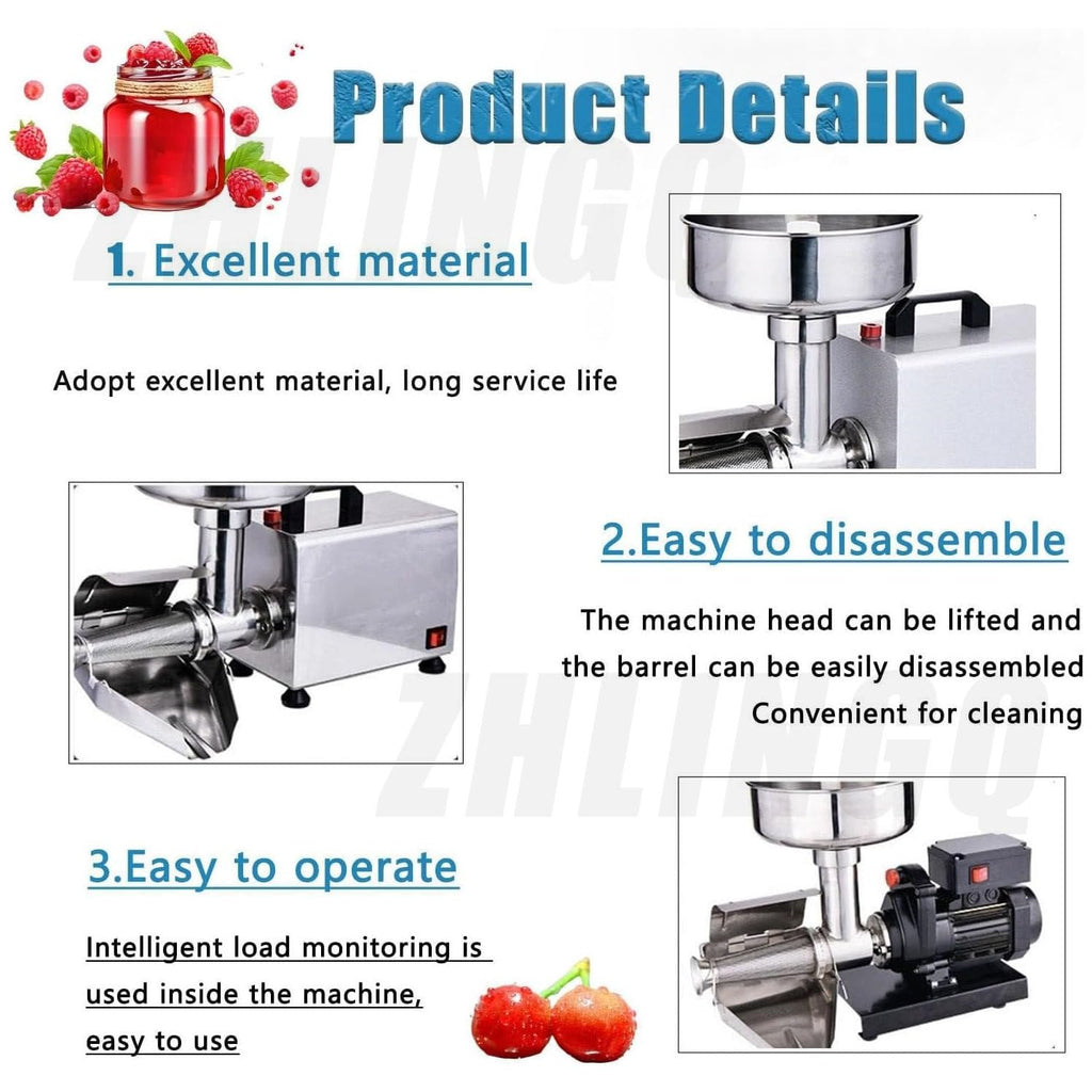450W Stainless Steel Electric Food Mill L310632