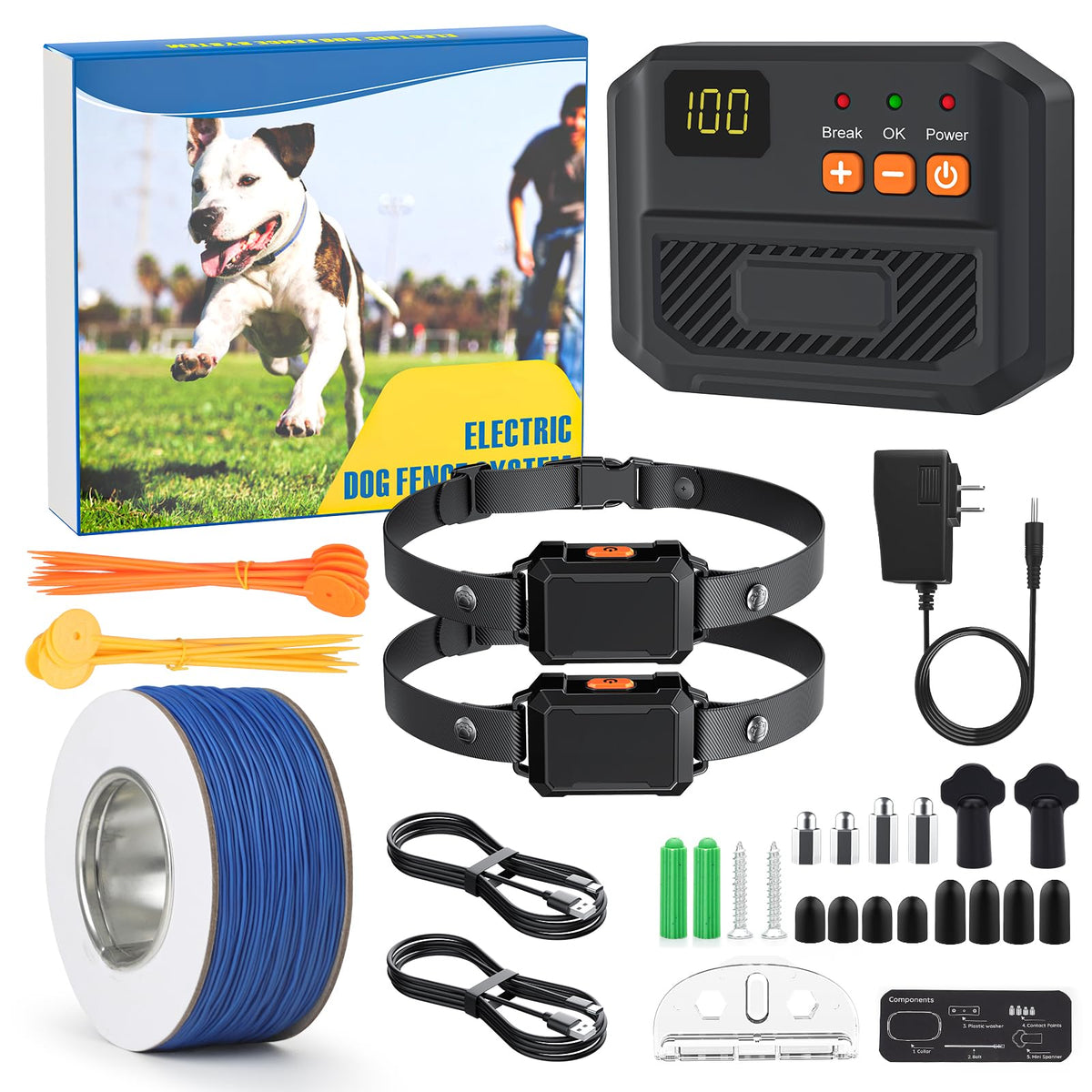 Electric Fence for Dogs with 2 Collars Q581211