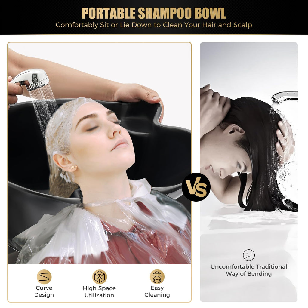 Portable Shampoo Bowl with Electric Pump U8048