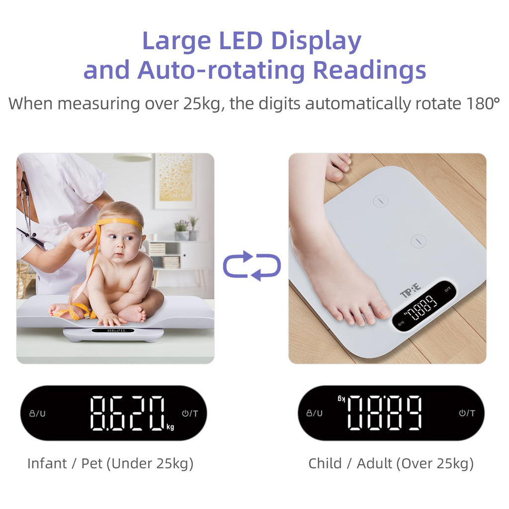 Baby Scale with Detachable Tray, Up to 400lb/180kg T3541