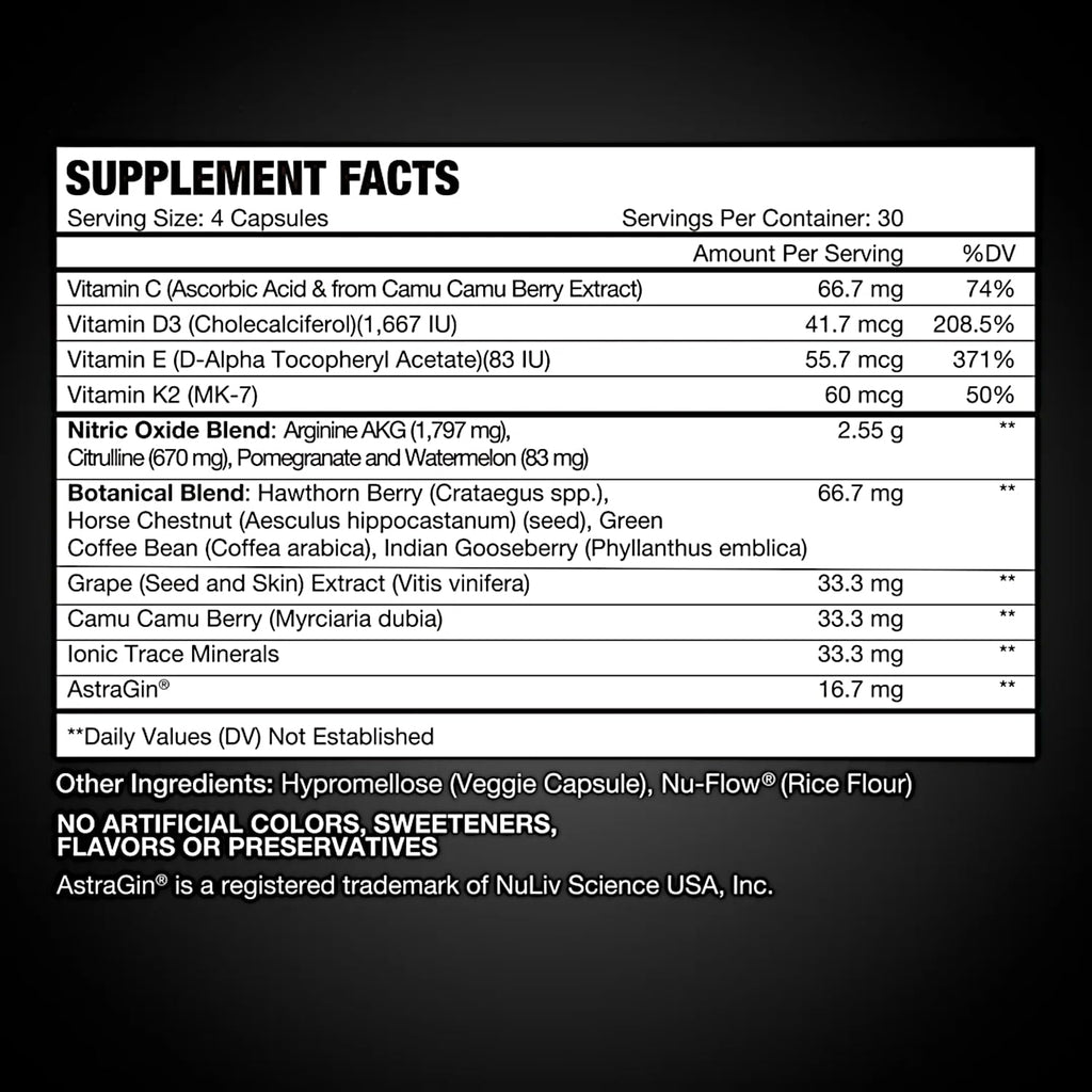 120 Capsules Ginseng Nitric Oxide Q201048