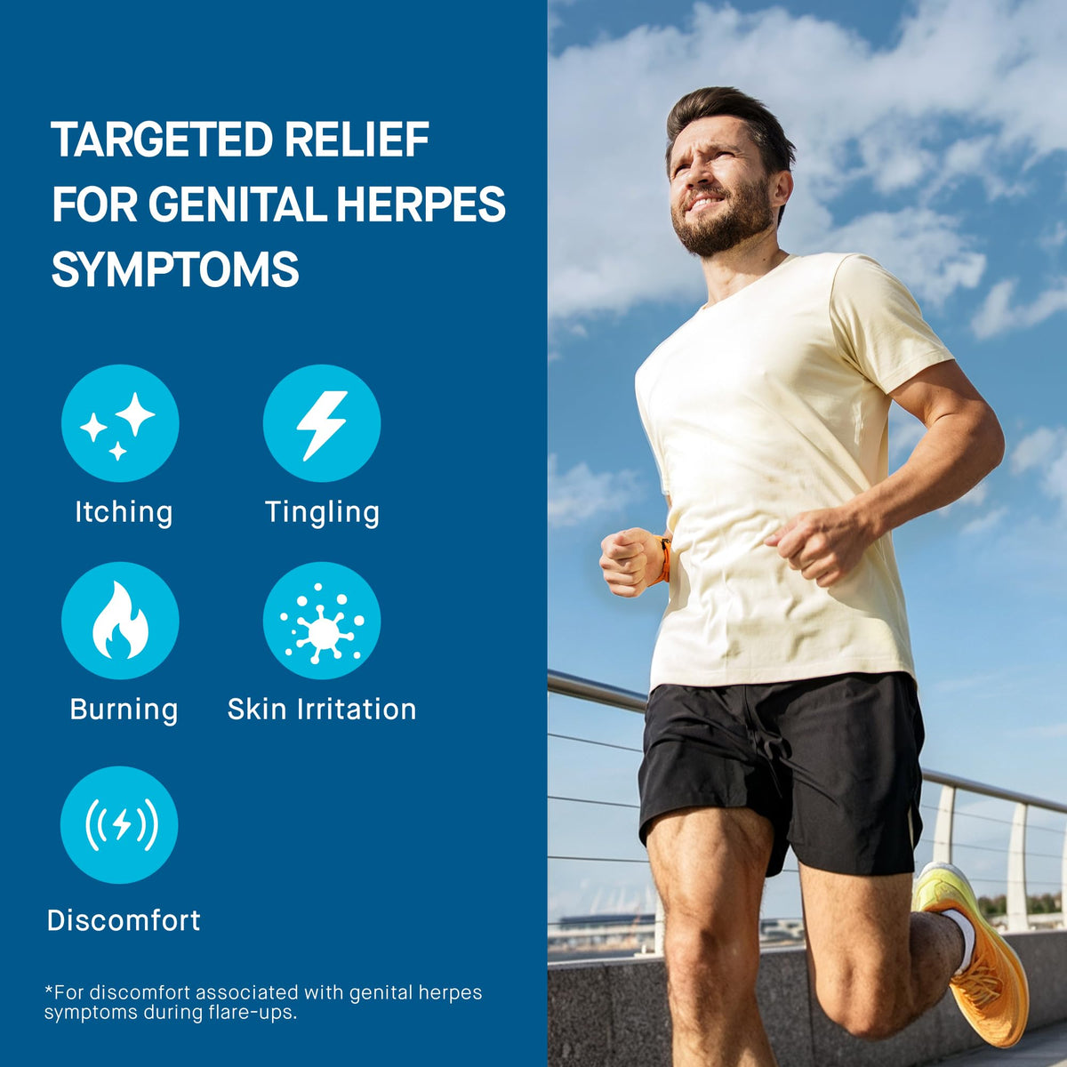 Herpes Treatment Cream for Symptom Relief, 2 oz A537829