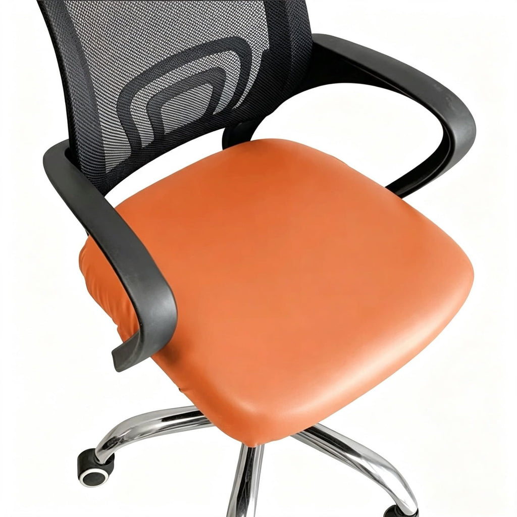 18-21 Inch PU Leather Office Chair Seat Slipcover E113853