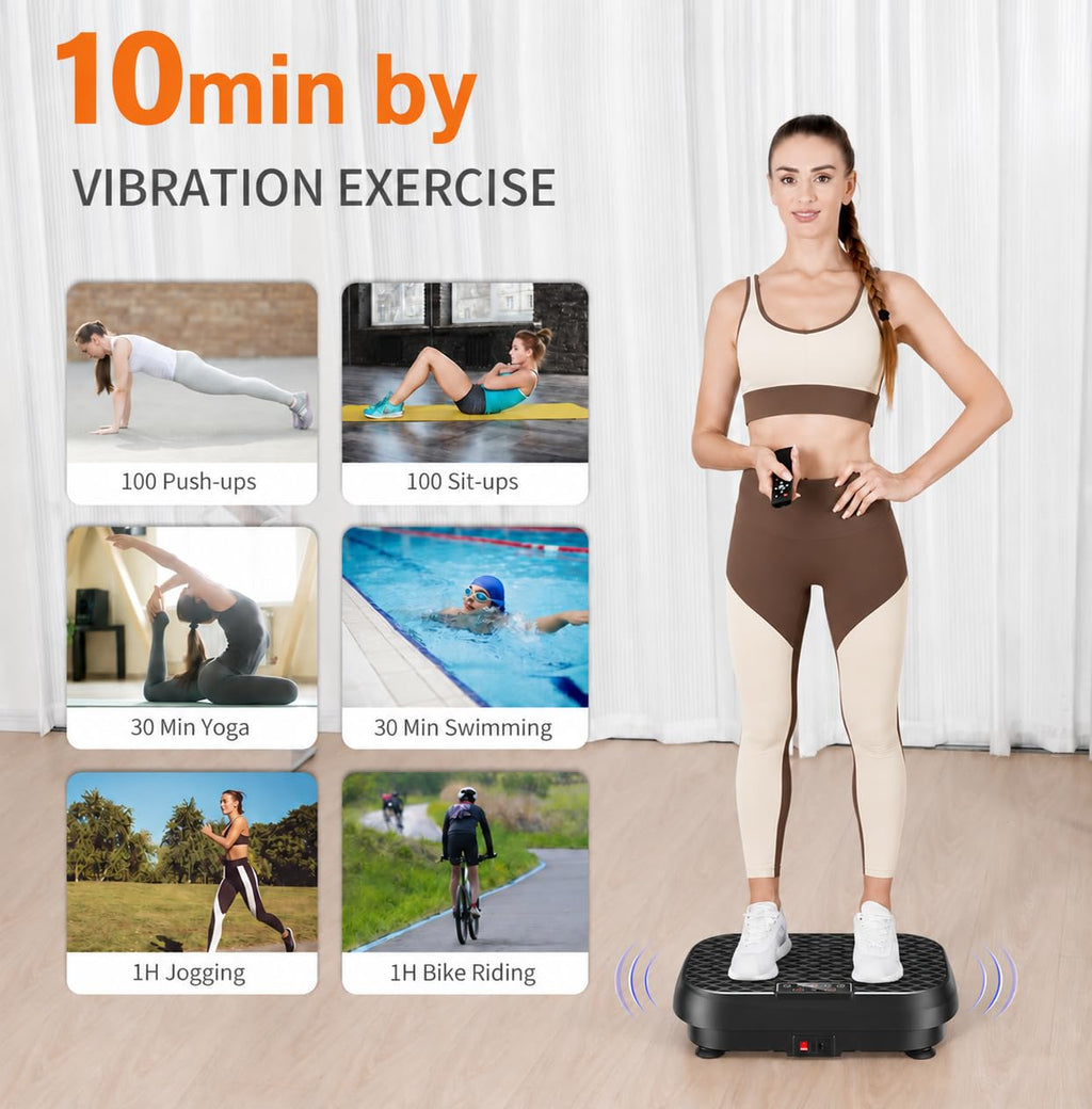 Vibration Plate Exercise Machine 99 Speeds 330 LBS Capacity N569837