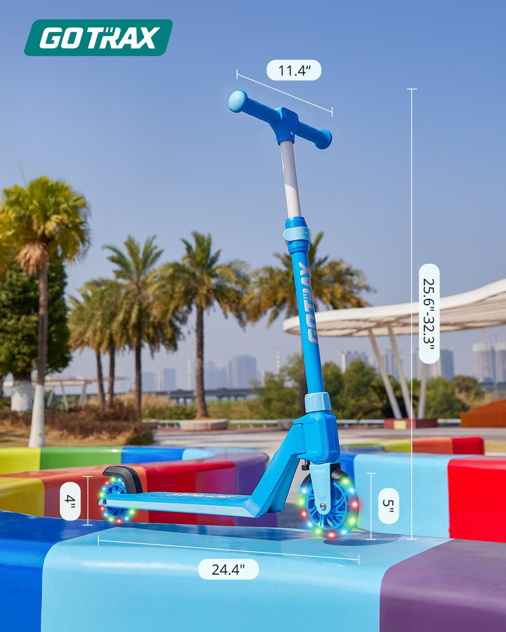 Kids Kick Scooter LED Light 2 Wheels J1505