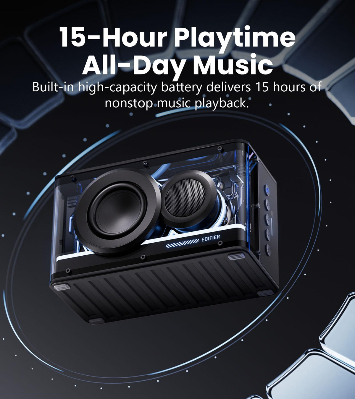 Black 25W Bluetooth Speaker R100