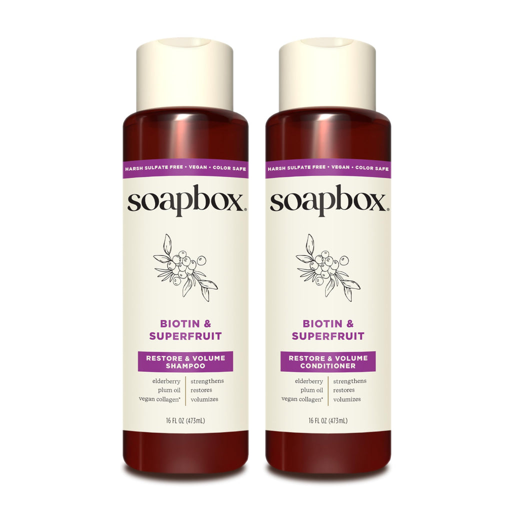 Biotin Super Fruit Shampoo & Conditioner Set 16oz S2758