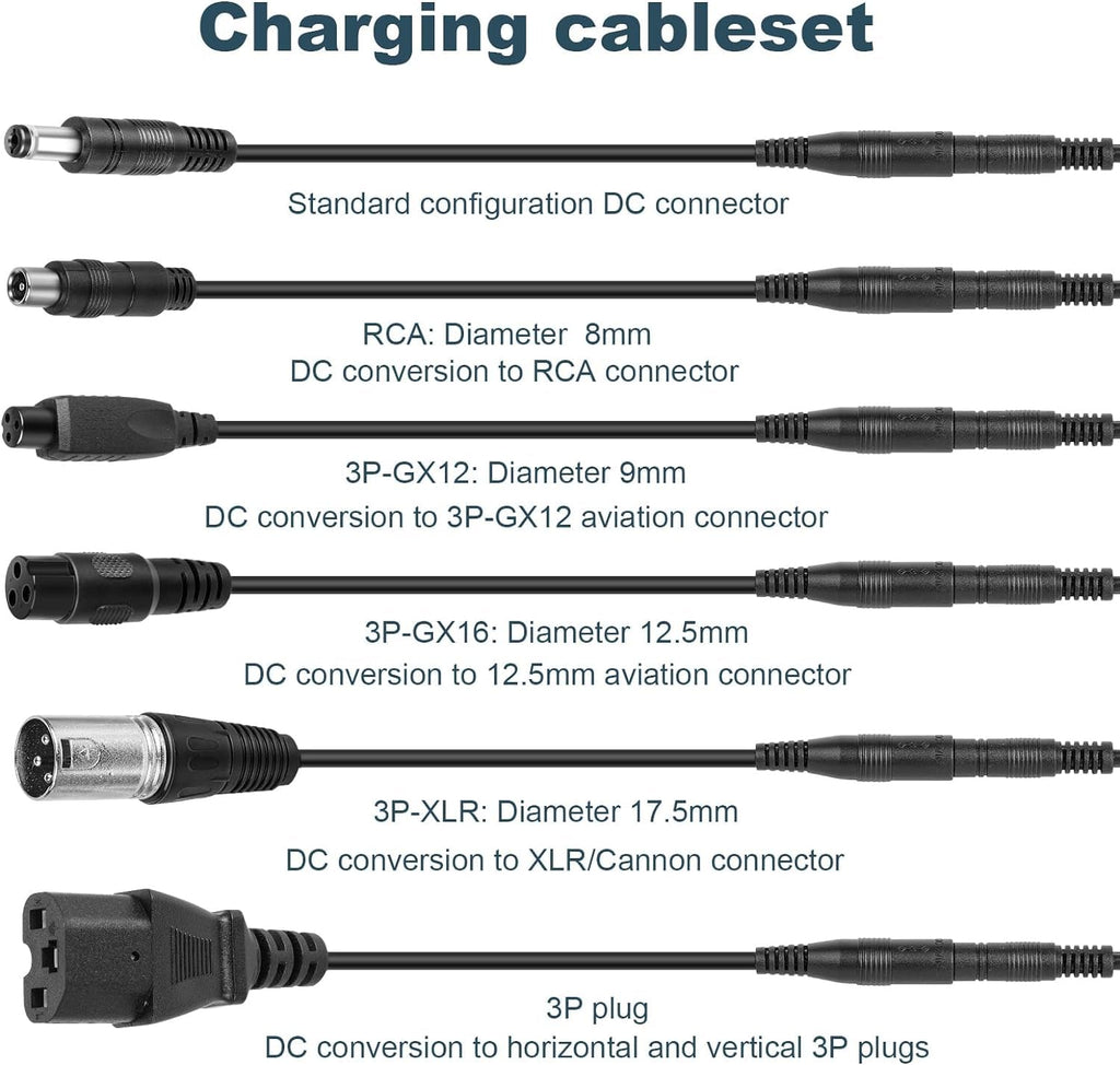 42V 2A Electric Scooter Charger with 7 Plugs Y57689