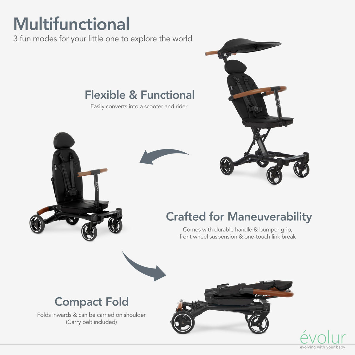 Lightweight Umbrella Stroller with Canopy H62687