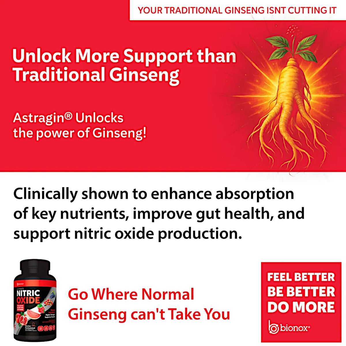 120 Capsules Ginseng Nitric Oxide Q201048