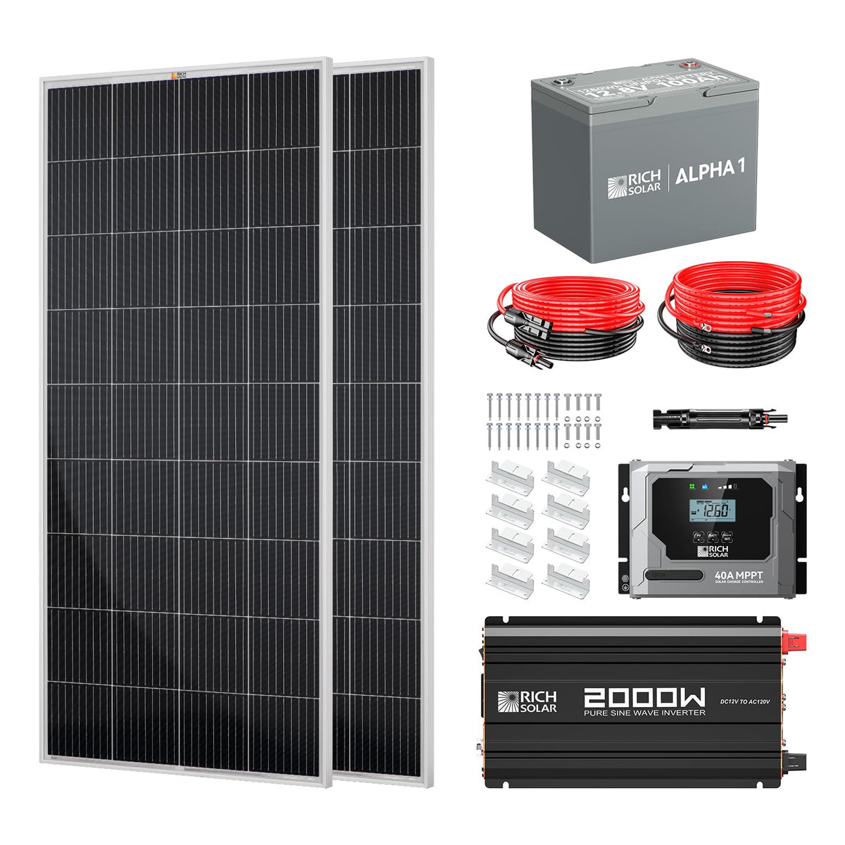 400 Watt Complete Solar Kit F829651