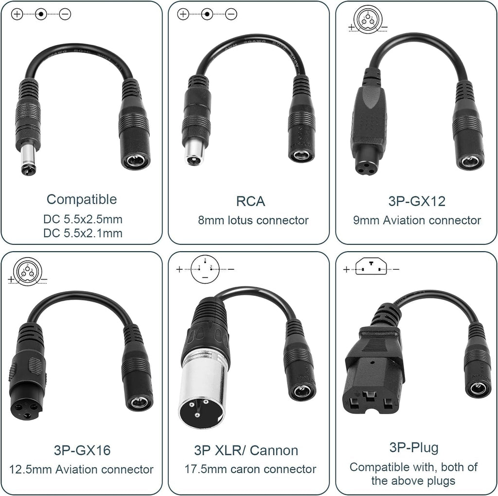 42V 2A Electric Scooter Charger with 7 Plugs Y57689