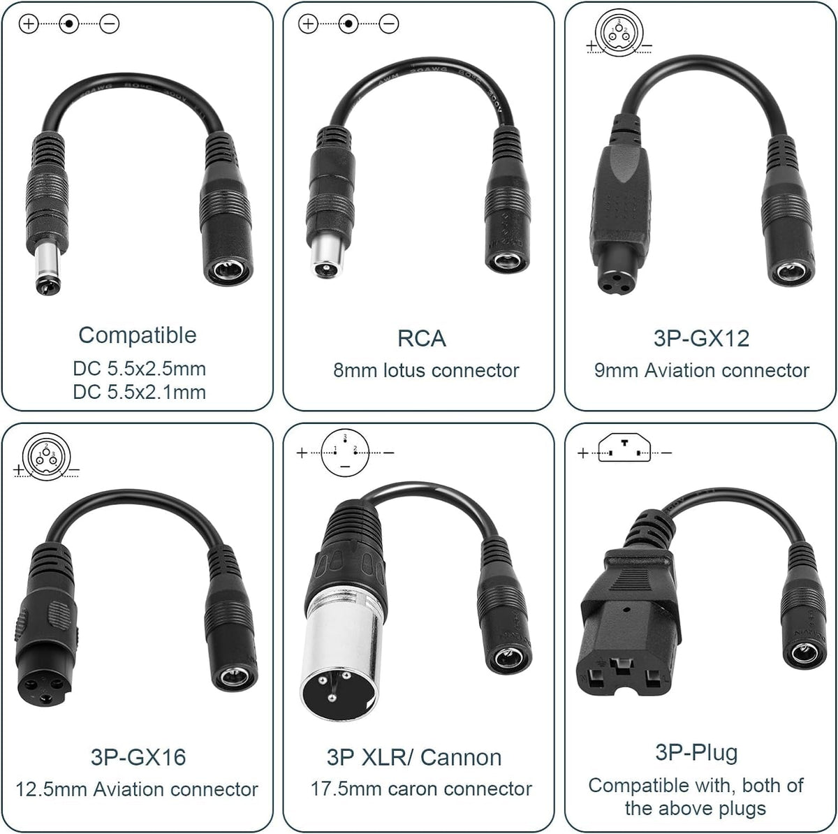 42V 2A Electric Scooter Charger with 7 Plugs Y57689
