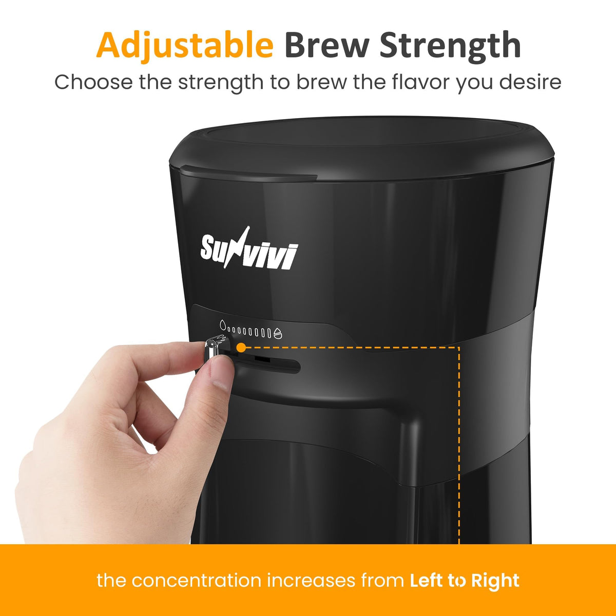 Cold Brew Coffee Maker with Reusable Filter and Insulated Pitcher, 20 Oz Black Q4178