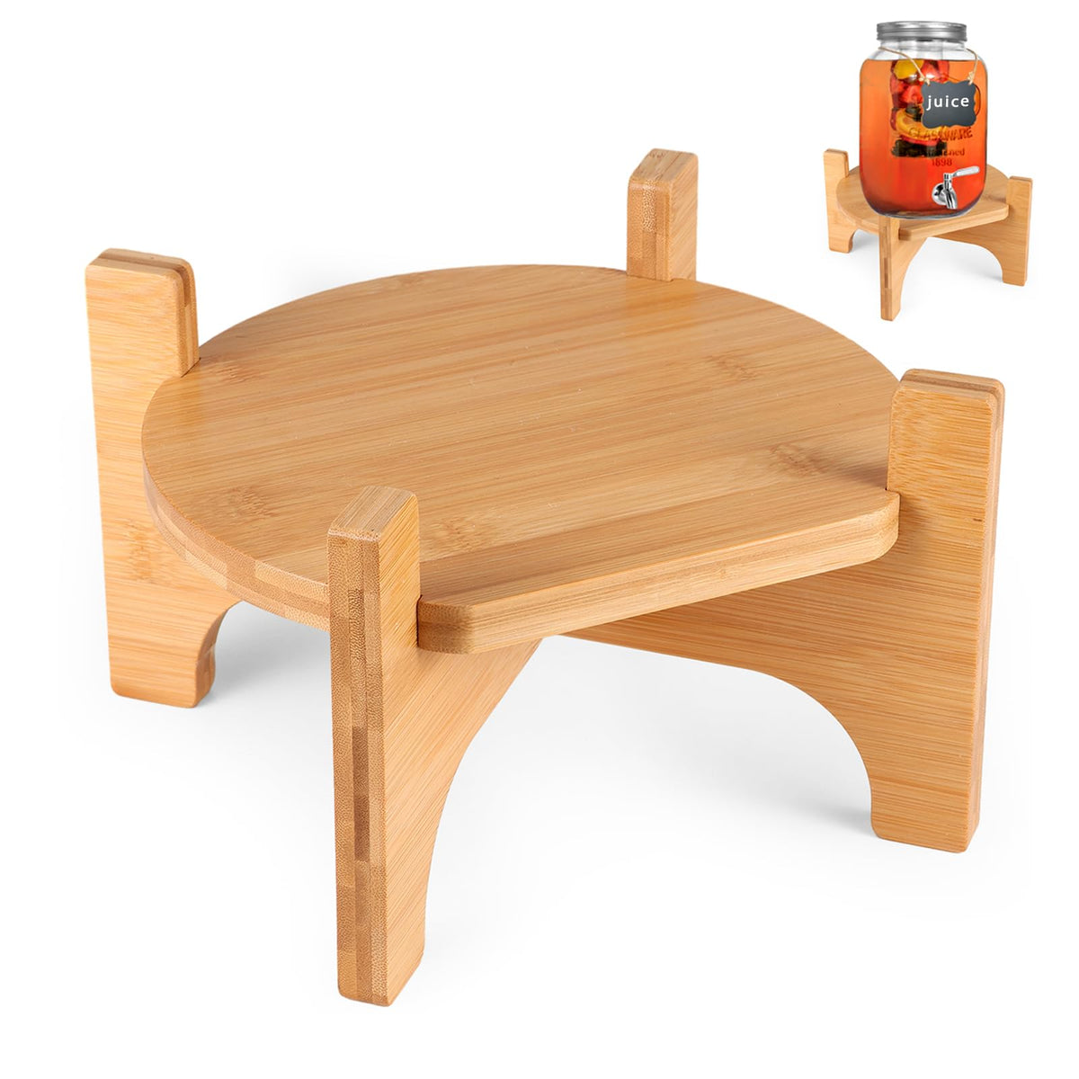 Bamboo Drink Dispenser Stand A562331
