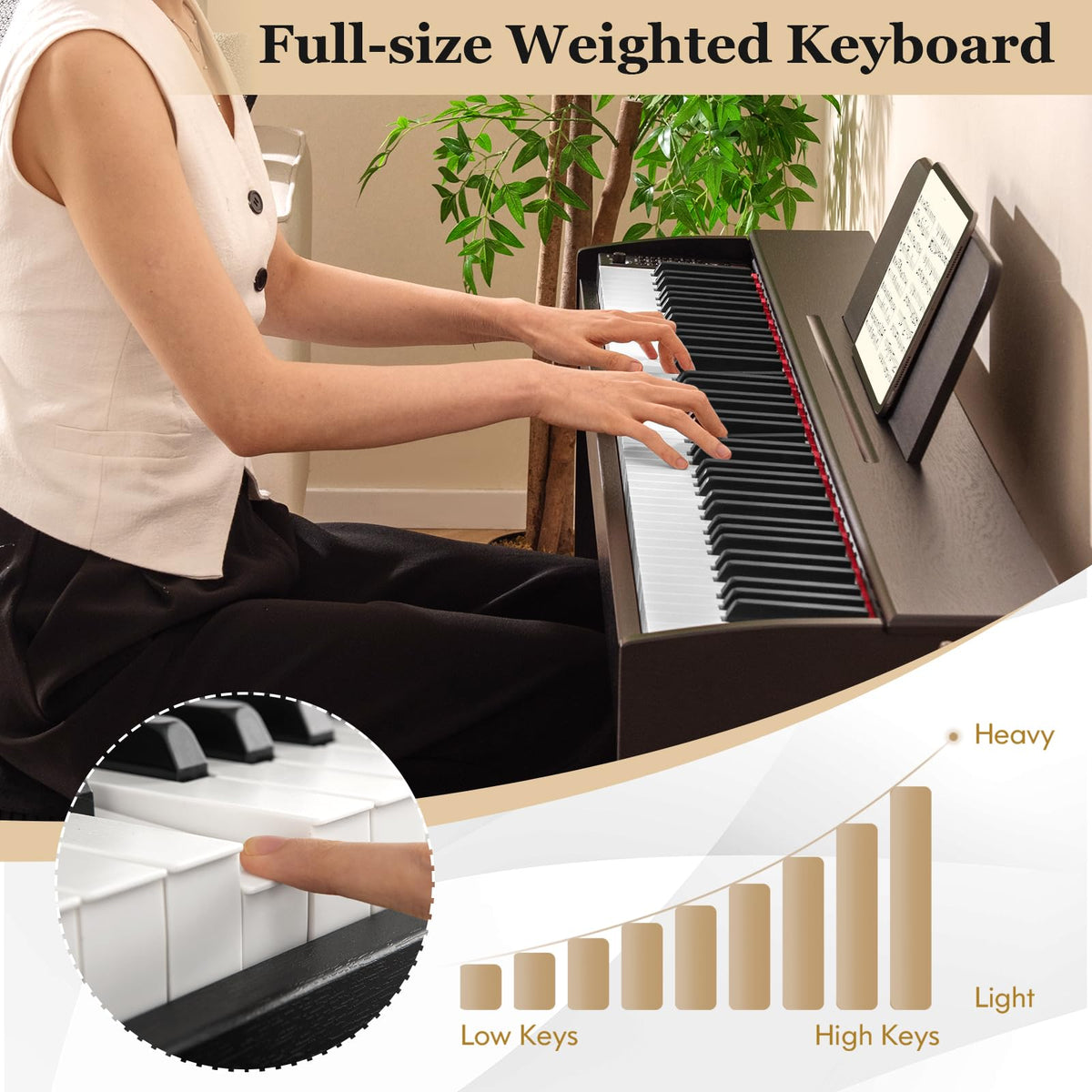 88 Key Weighted Hammer Action Digital Piano U223572
