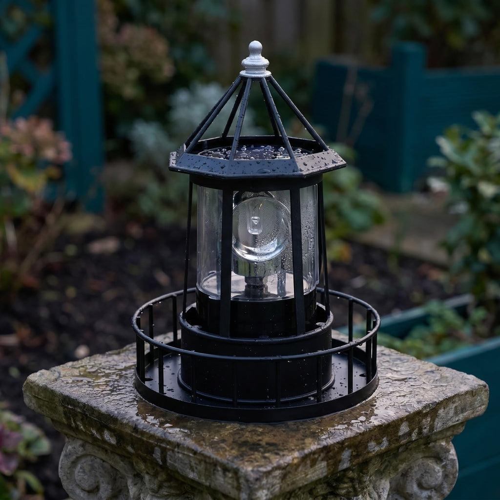 Solar Revolving Lighthouse Light S88205