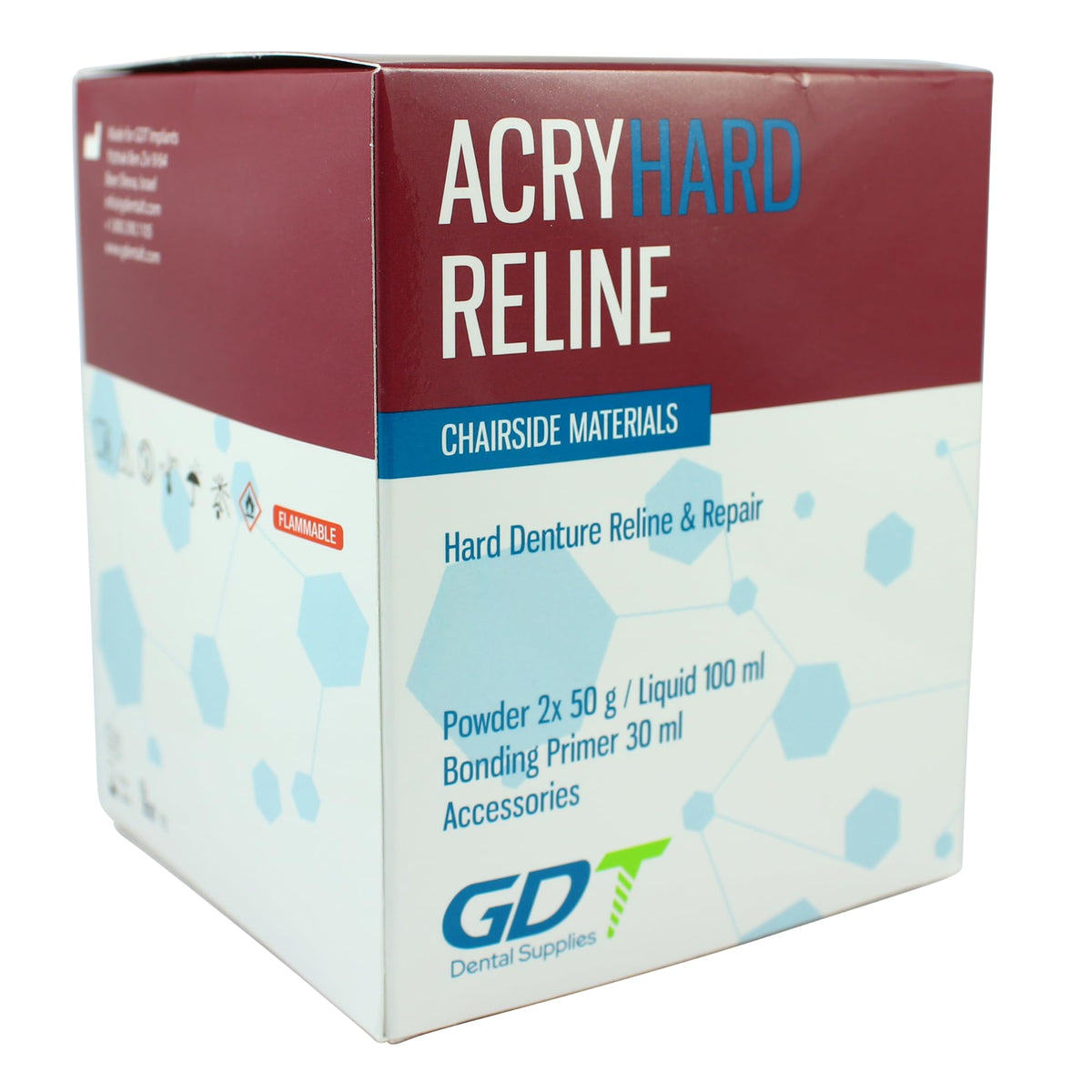 Self-Curing Hard Denture Reline Kit, Pink E1363