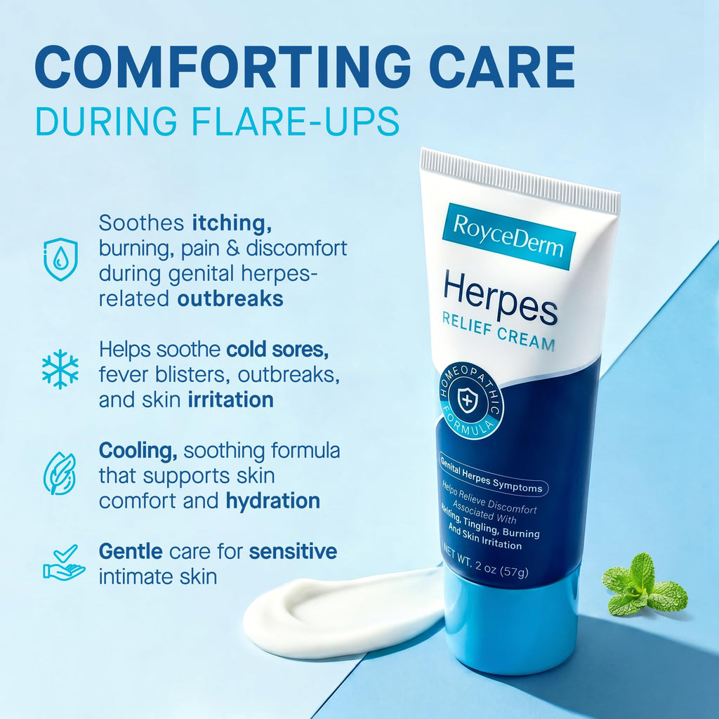 Herpes Treatment Cream for Symptom Relief, 2 oz A537829